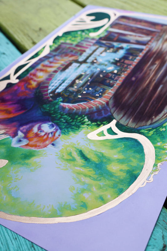 "Guardian of the Glade" - Limited Edition Hand Embellished Print