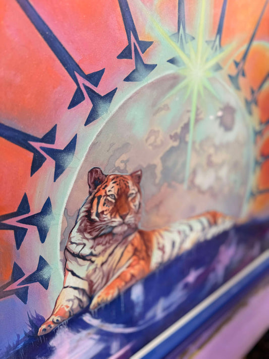 "Amethyst" - Framed Original Drawing