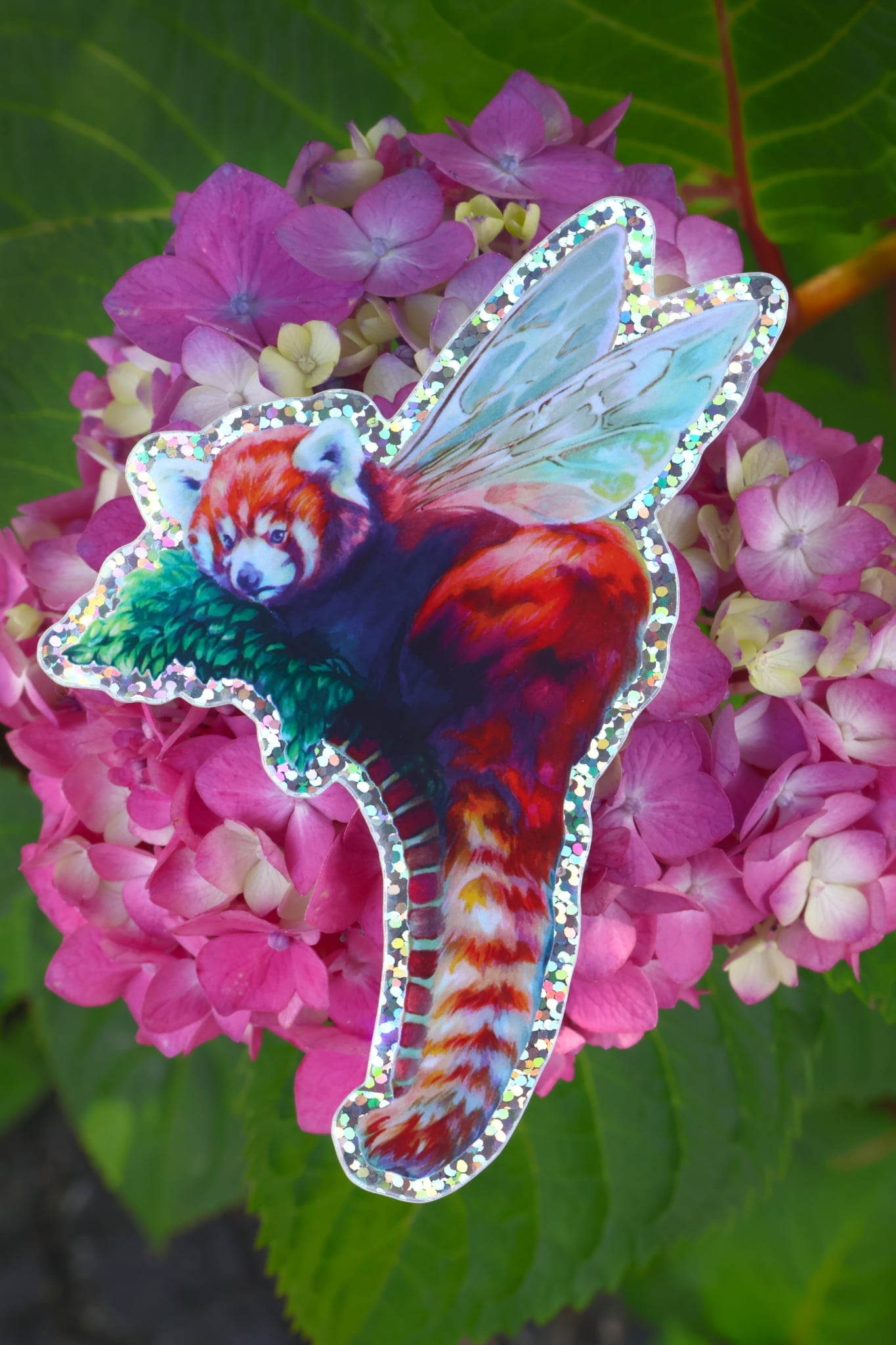 "Guardian of the Glade" Rainbow Glitter Sticker
