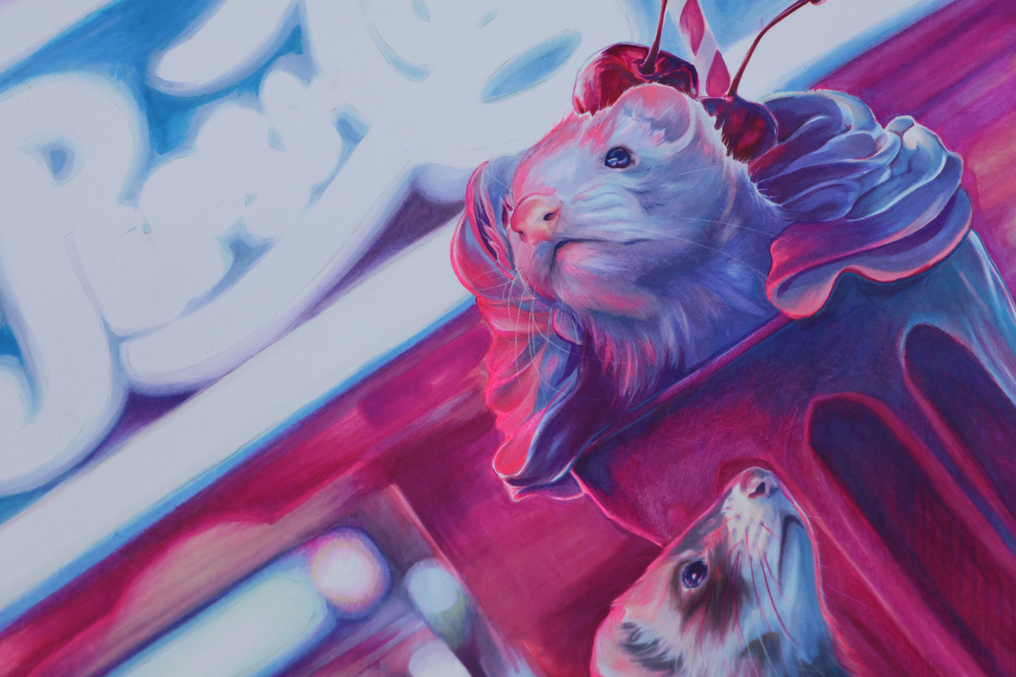 "Neon Whiskers" Limited Edition Print