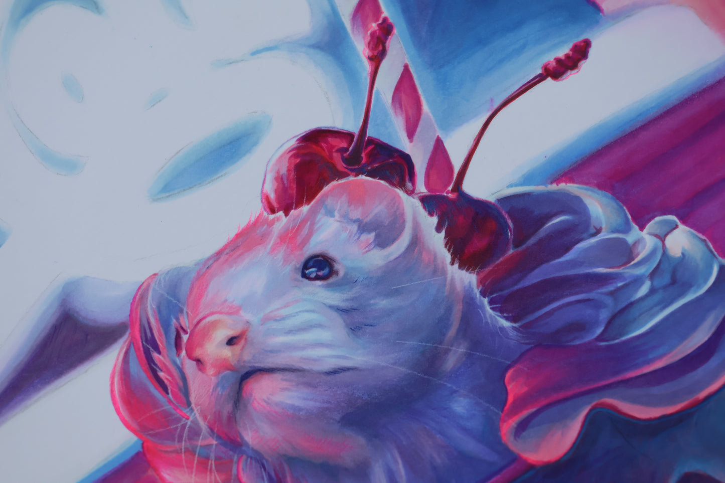 "Neon Whiskers" Limited Edition Print