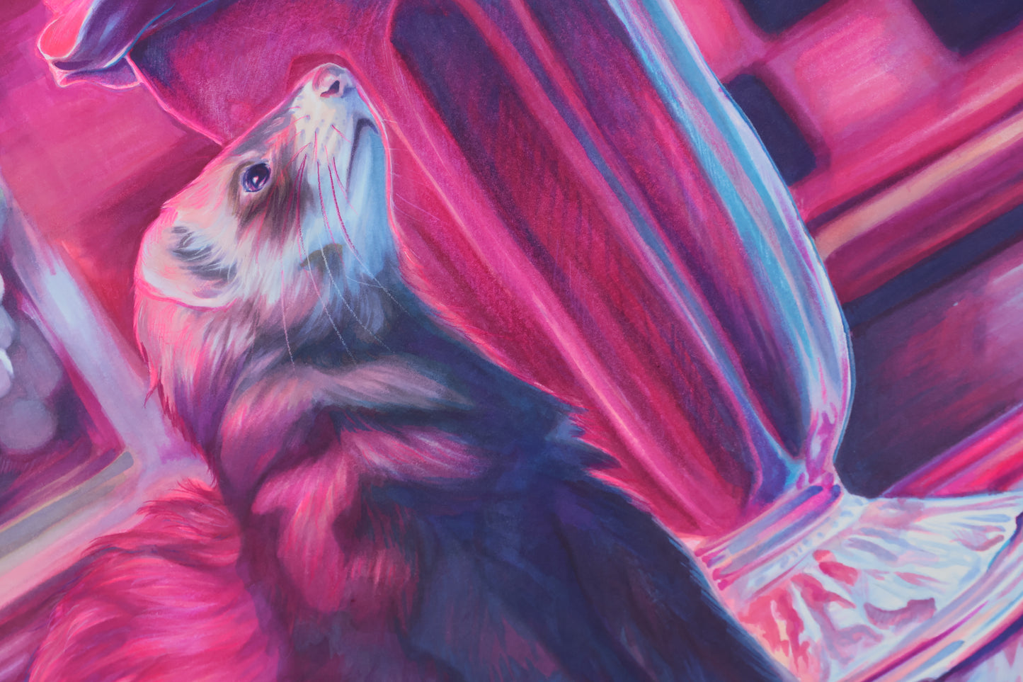 "Neon Whiskers" Limited Edition Print