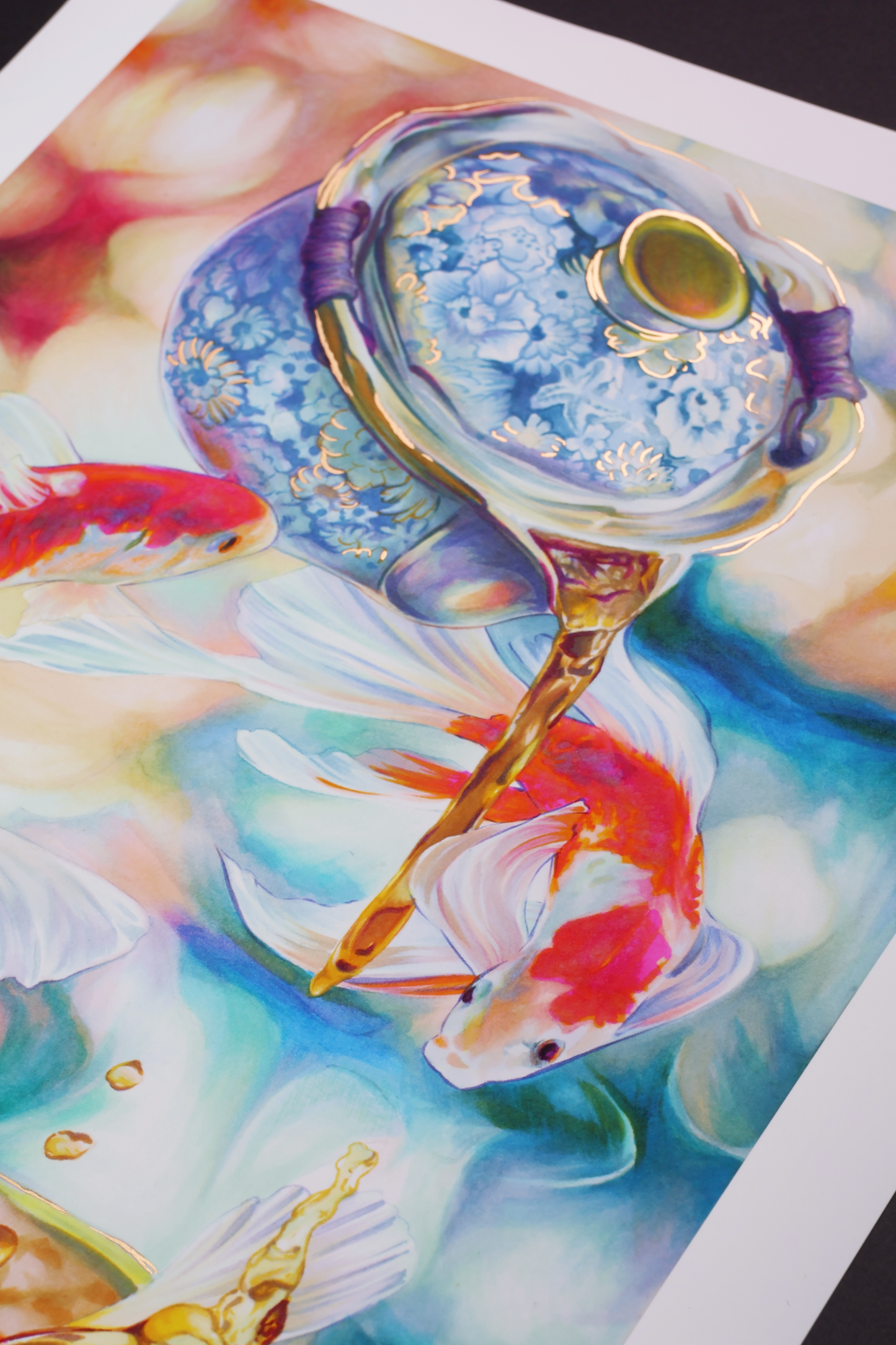 "The Dreams of Koi" - Limited Edition Hand Embellished Print