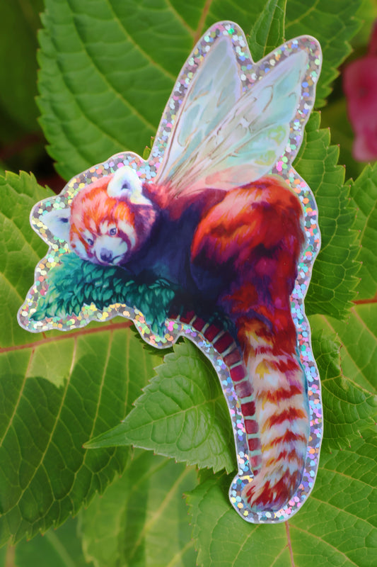 "Guardian of the Glade" Rainbow Glitter Sticker