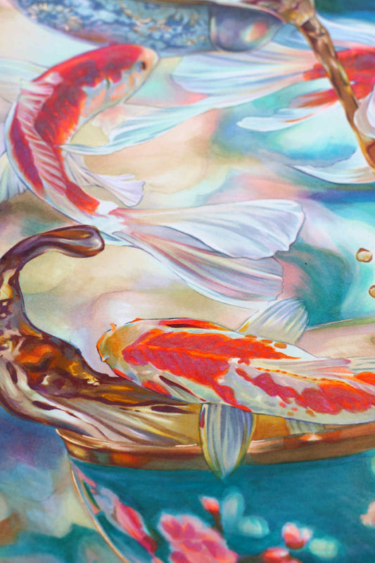"The Dreams of Koi" - Original Illustration