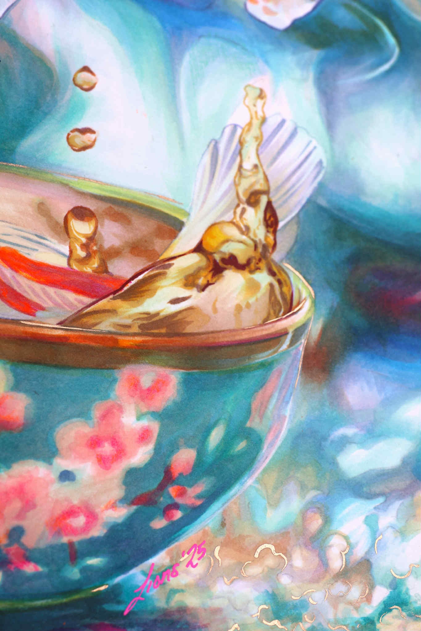 "The Dreams of Koi" - Original Illustration