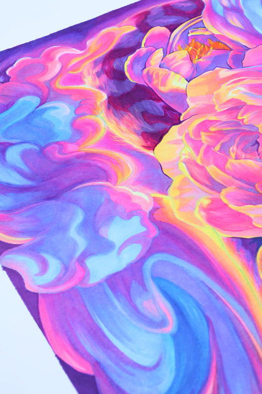 Chasing the Porcelain Moon - Original Illustration