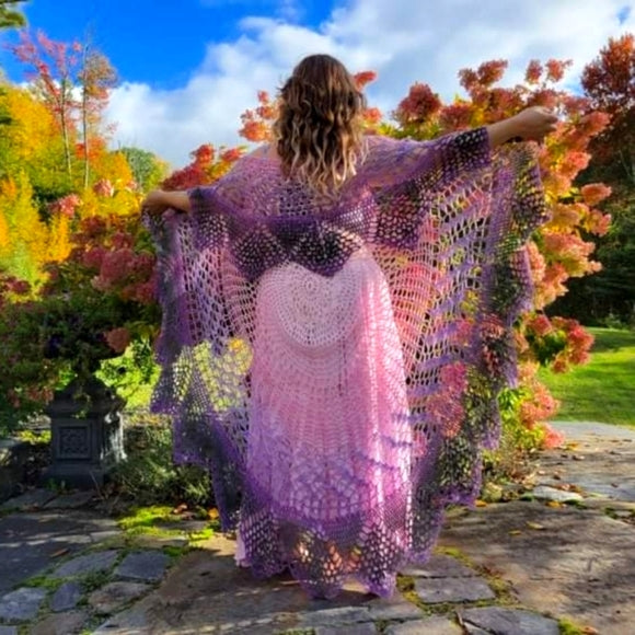 Purple Ombre Mandala Jacket