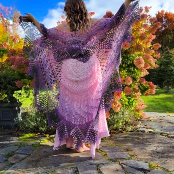 Purple Ombre Mandala Jacket